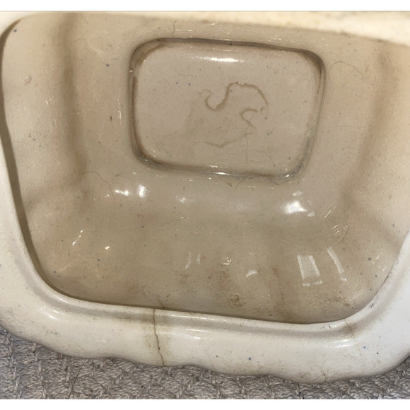 Vintage Transferware Brown Blue Castle Scene Sauce Gravy Tureen Staffordshire - Picture 6 of 13